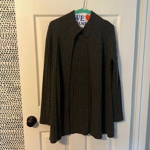 Gray cashmere cardigan